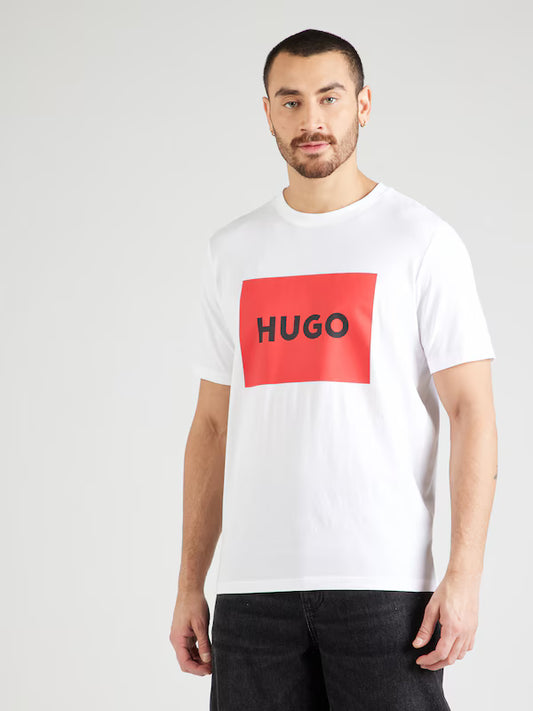HUGO Μπλουζάκι 'Dulive222' σε Λευκό T-Shirt