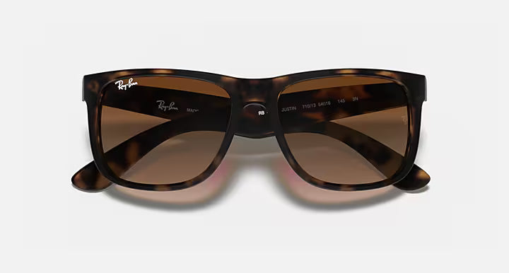 Ray-Ban Justin Classic Γυαλιά Ηλίου Havana με Καφέ Ντεγκραντέ Φακούς