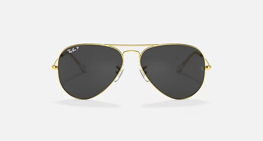Ray-Ban Aviator Classic - Χρυσά Γυαλιά Ηλίου με Μαύρους Φακούς