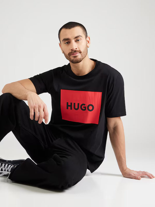 HUGO Μπλουζάκι 'Dulive222' σε Μαύρο T-Shirt