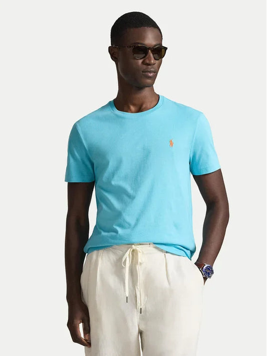 Polo Ralph Lauren T-shirt Beige Μπλε