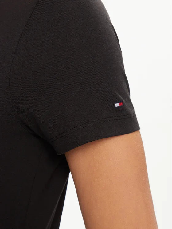 T-Shir Heritage C-Nk WW0WW31999 Μαύρο Regular Fit