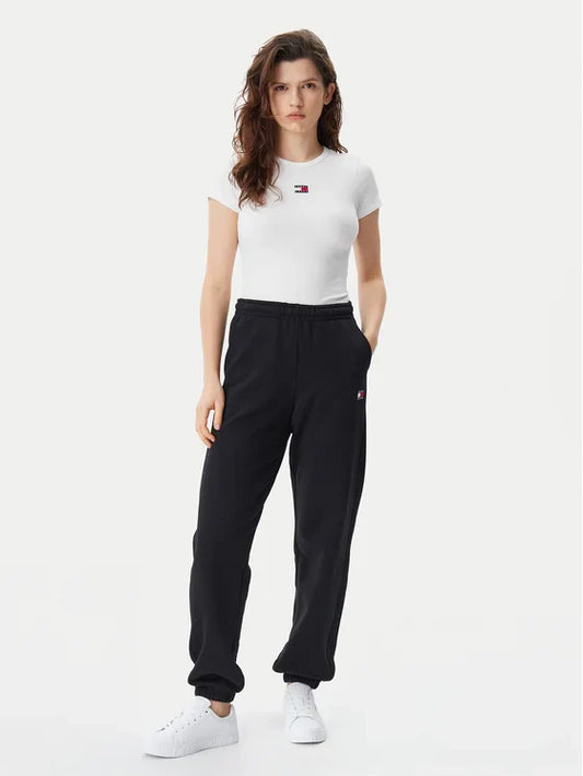 T-Shir Badge Λευκό Slim Fit