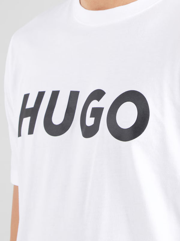 T-Shirt HUGO Μπλουζάκι 'Dulivio' σε Λευκό