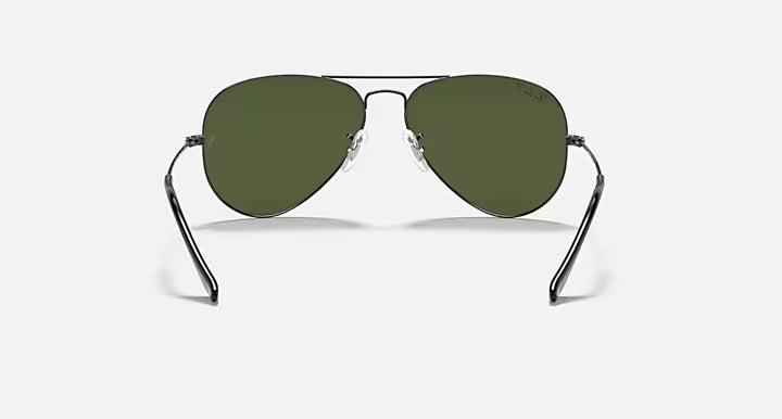 Ray-Ban Aviator Classic - Ασημί Γυαλιά Ηλίου με Σκούρους Πράσινους Φακούς