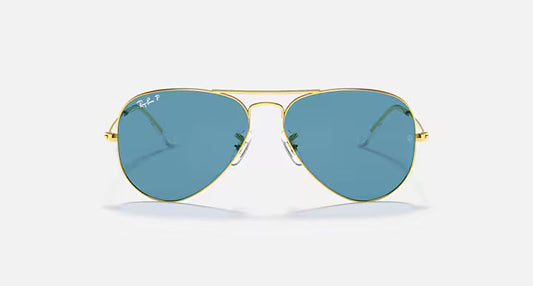 Aviator Classic - Χρυσά Γυαλιά Ηλίου με Μπλε Φακούς