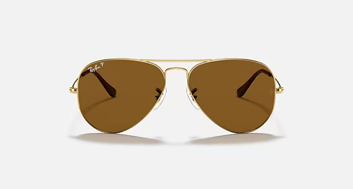 Ray-Ban Aviator Classic - Χρυσά Γυαλιά Ηλίου με Καφέ Φακούς
