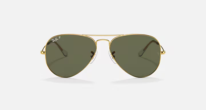Ray-Ban Aviator Classic - Χρυσά Γυαλιά Ηλίου με Σκούρους Πράσινους Φακούς
