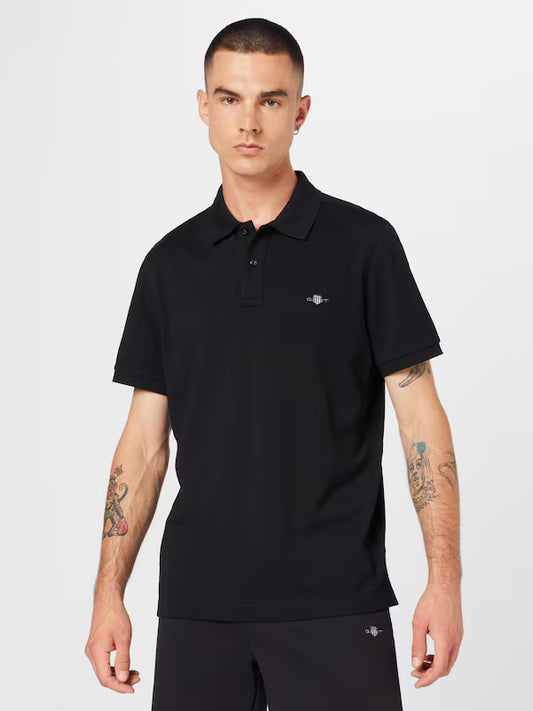 GANT Μπλουζάκι Polo σε Μαύρο