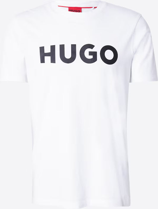 T-Shirt HUGO Μπλουζάκι 'Dulivio' σε Λευκό