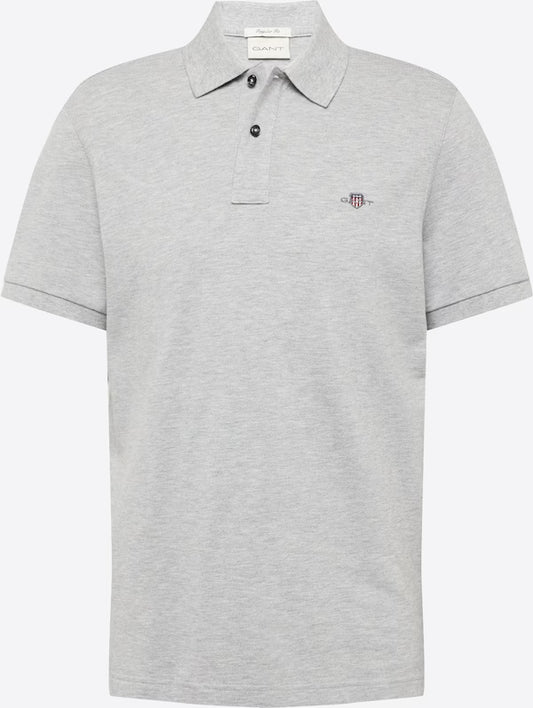 GANT Polo Μπλουζάκι σε Γκρι Μελανζέ