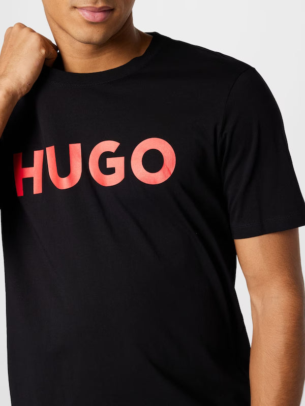 T-Shirt HUGO Μπλουζάκι 'Dulivio' σε Μαύρο