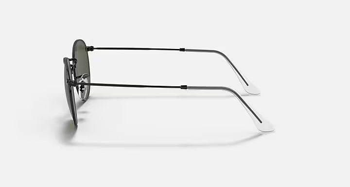 Ray-Ban Round Metal Legend Gold - Μαύρα Στρογγυλά Γυαλιά Ηλίου με Πράσινους Φακούς