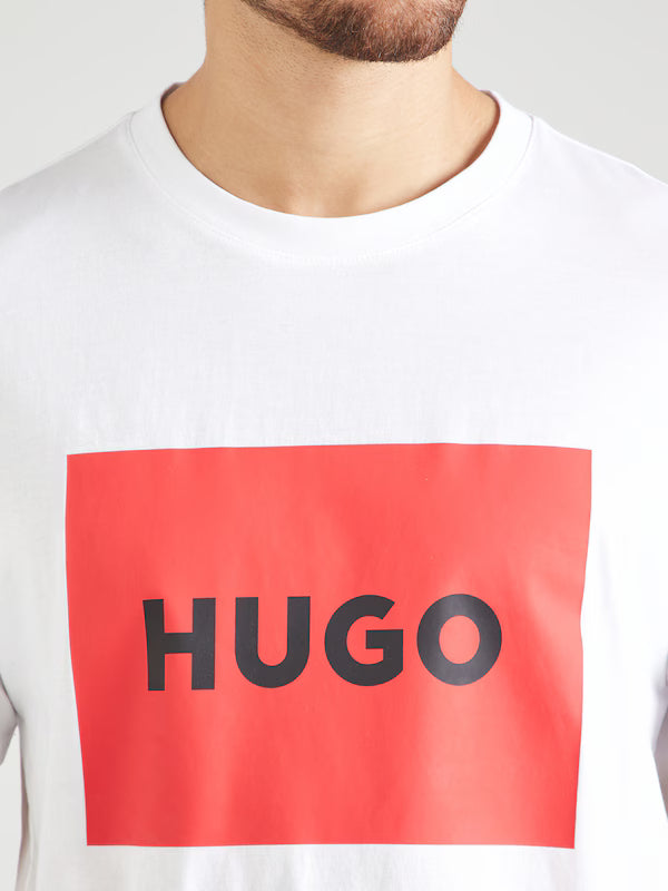 HUGO Μπλουζάκι 'Dulive222' σε Λευκό T-Shirt