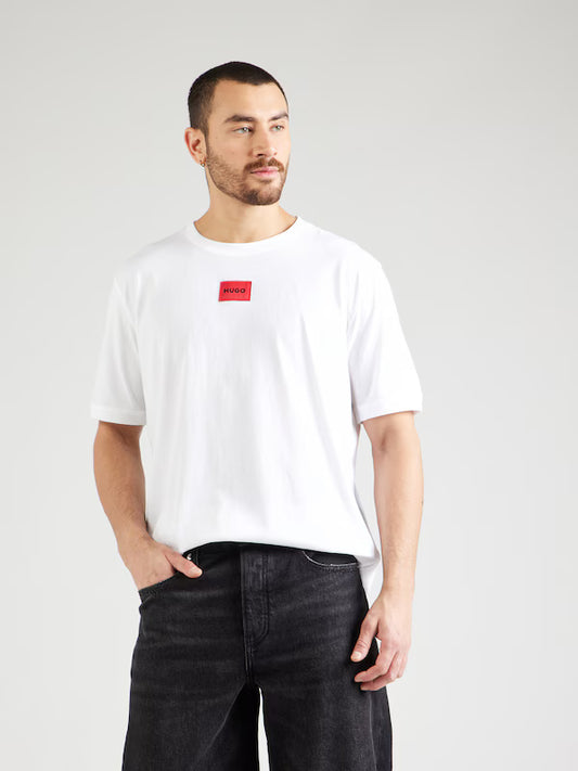 HUGO Μπλουζάκι 'Diragolino212' σε Λευκό T-shirt
