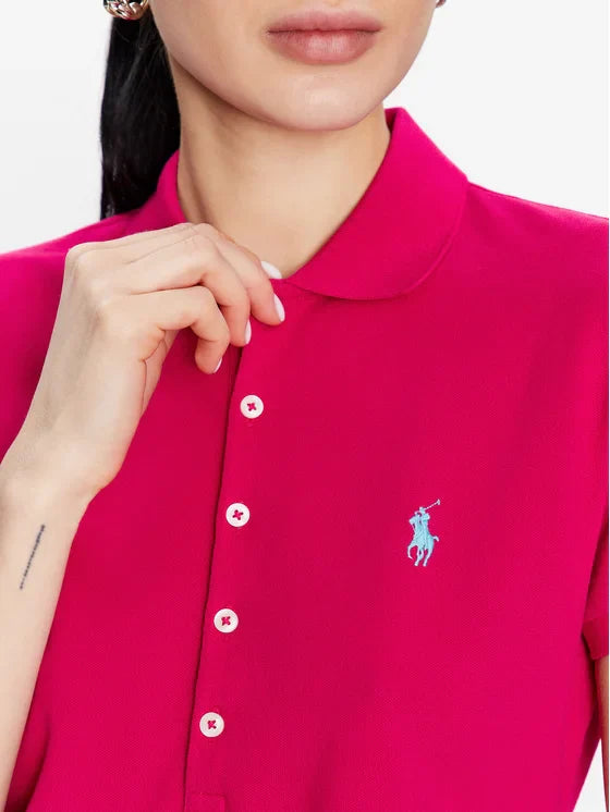Polo Ροζ Slim Fit