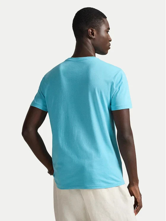 Polo Ralph Lauren T-shirt Beige Μπλε
