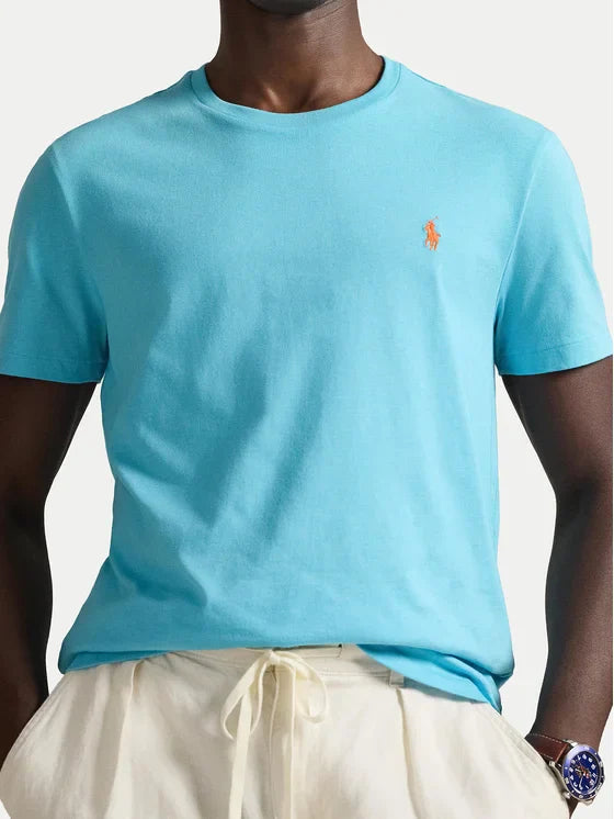 Polo Ralph Lauren T-shirt Beige Μπλε