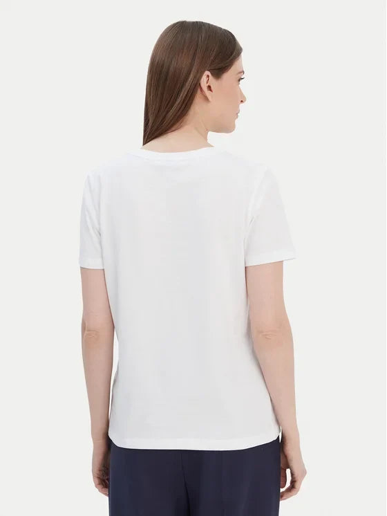 T-Shir Heritage C-Nk Λευκό Regular Fit
