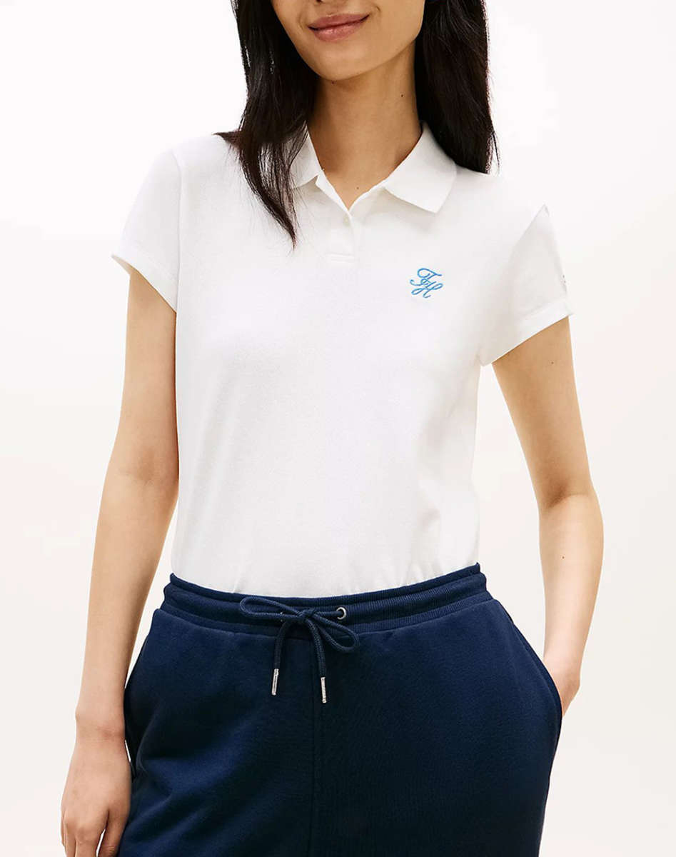 TOMMY HILFIGER TH SCRIPT SLIM SS POLO